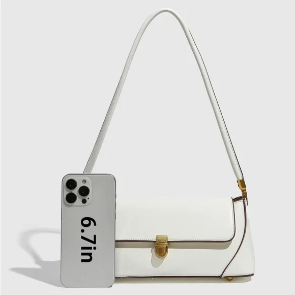 NWOT White Shoulder Purse - Picture 3 of 3